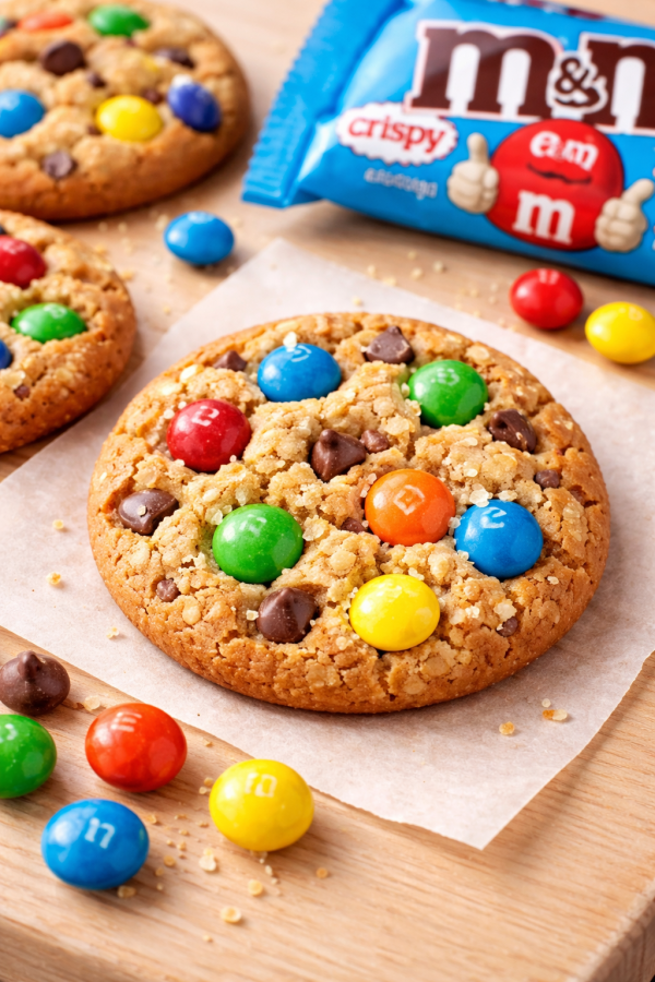 Cookies aux m&m's - crispy ( 3-6- ou 10 pc)